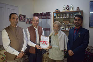 CEO Honours 103 years old Voter Sardar Pyar Singh   Releases Brown Bear Mascot for voter awareness & wild life conservation  