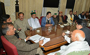 CM Sukhu chairs meeting of Congress MLAs in Shimla 