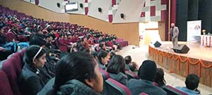 Students at IIT Mandi on Mathematics Day 