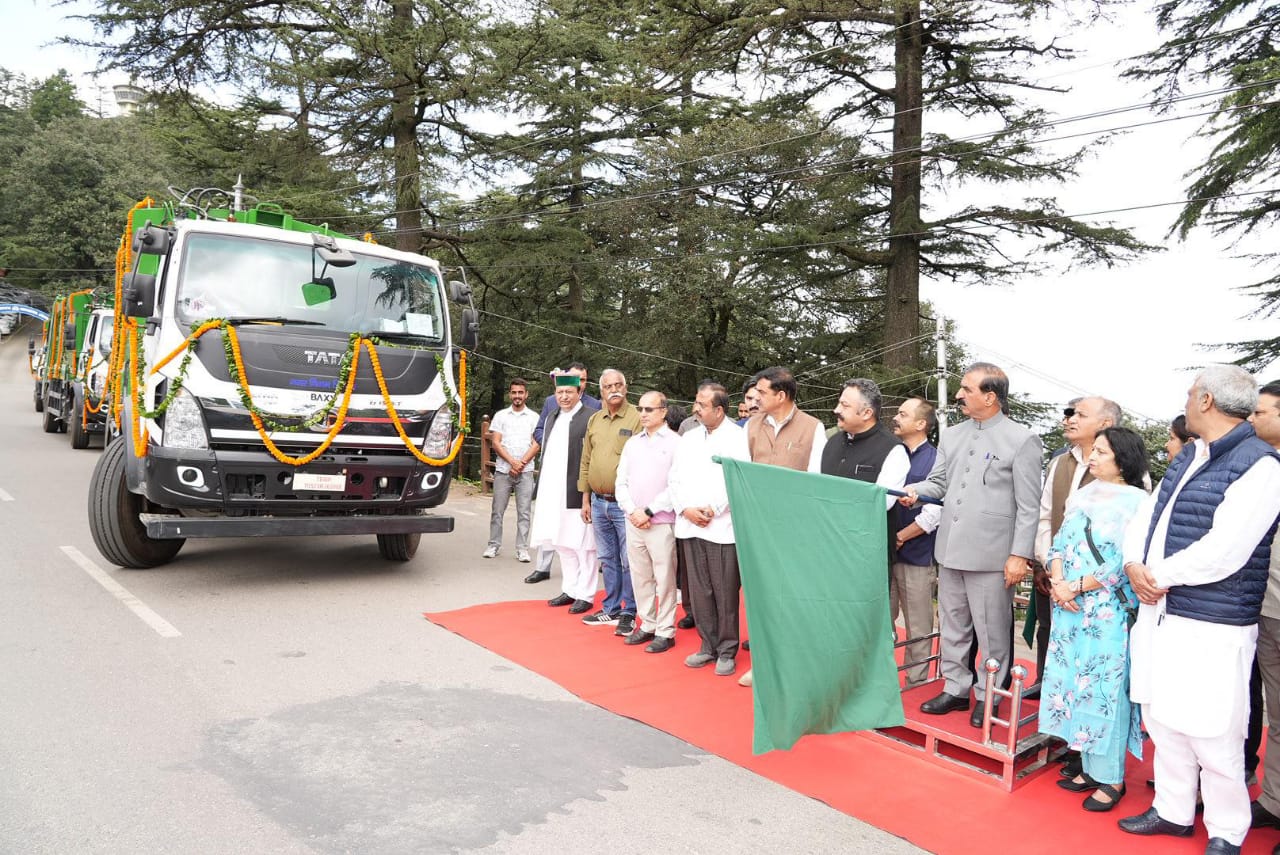 CmSukhu launch Garbage Compactors in Shimla 