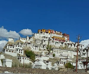 View of Ladakh monastery in Leh 