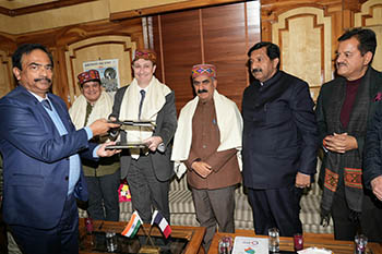 French officials and HP government officials at MoU signing at Shimla