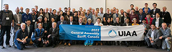 UIAA Members in groups picture after general assembly meeting held in Canada on October 29, 2022