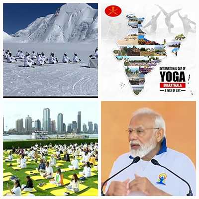 International Yoga Day in Siachen, New York and Ladakh 