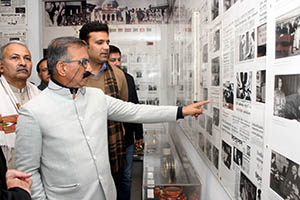 CM Sukhu at Indira Gandhi museum in Delhi