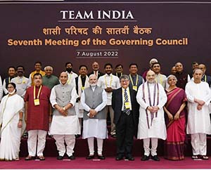 CMs and NITI Aayog  with PM in New Delhi 