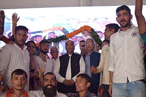 CM Jai Ram Thakur at Sarkaghat 