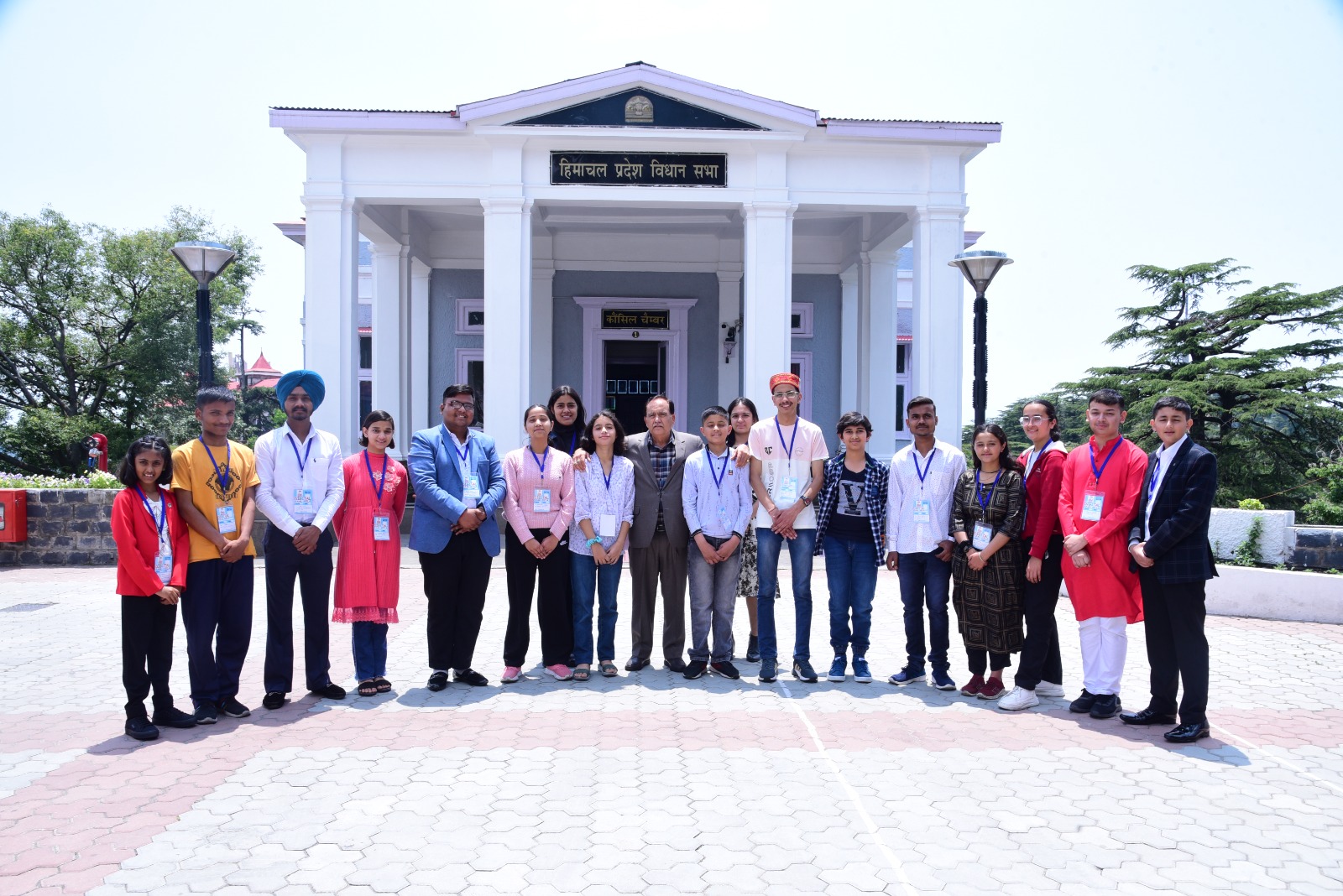 HP Speaker and Rajasthan Education minister with Bal MLAs in Shimla 