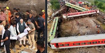 PM Modi at Balasore Train accident site in Odisha 