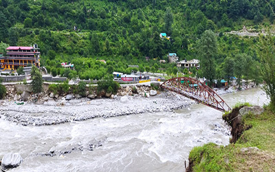 Deluge scarred Beas valley in Manali 