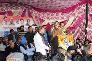 CM Sukhu in Indora in Kangra 