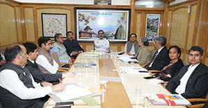 CM presiding meeting in Shimla 