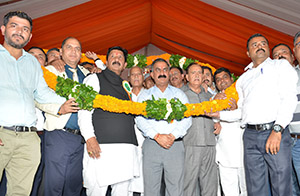 CM at a  public meting in Dharamshala 