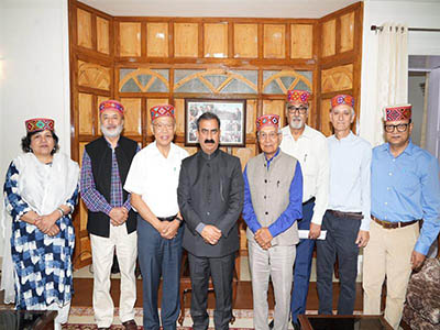 IMI Team with CM HP Sukhu in Shimla on Monday 