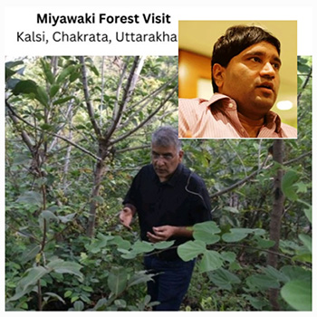 SDFC leader Anoop and Sanjiv Chaturvedi in Kalsi forest area  in Dehradun