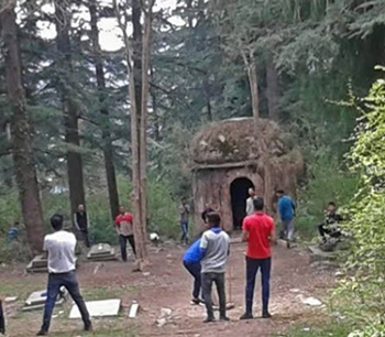 View of the Kanlog Cemetery in Shimla, Himachal 