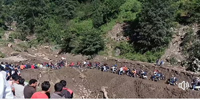 Bikers going bike   from Kullu Kasol 