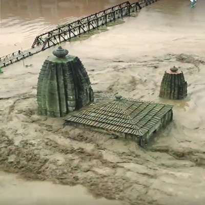 Panchvakhtar Temple of Kord Shiva in Mandi survives Beas river fury 