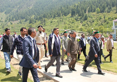 RK Singh and Sukhi in Chitkul village in Kinnaur in HP 