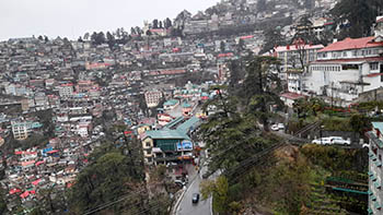 The view of Shimla city 