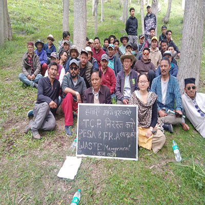 Lahaul-Spiti tribal leaders stage protest in Sissu 