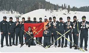 Army ski team at Gulmarg