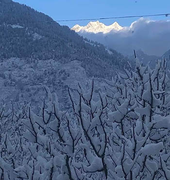 View of Manali in Himachal 