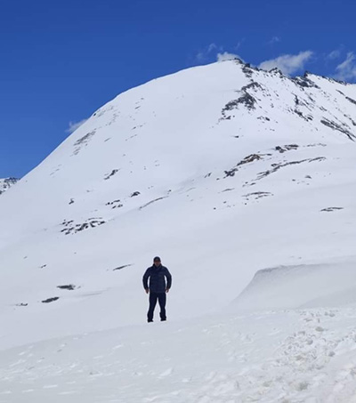 View of Chandrabhaga Mountain in Lahaul- Spiti