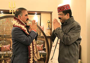 CM Sukhu and EM Pradhan in New Delhi