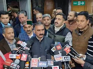 CM Sukhu on HPSSC Hamirpur with media persons in shimla 