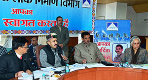 PWD Minister Vikramaditya Singh in meeting with PWD and NHAI in Shimla 