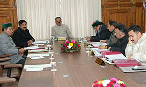 CM Sukhu at Cabinet Meeting in Shimla on March 1, 2023