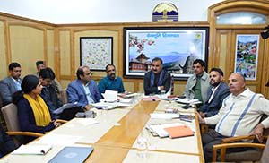 CM Sukhu chairs meeting o officials in Shimla on Drone Tech 