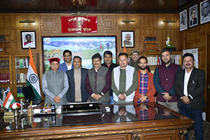 HP Gu meet a delegation in Shimla 