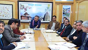 CM Sukhu in meeting with health officials in Shimla 