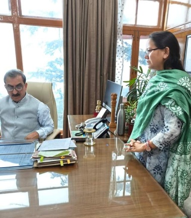 Anuradha Rana With CM SUKHU in Shimla 