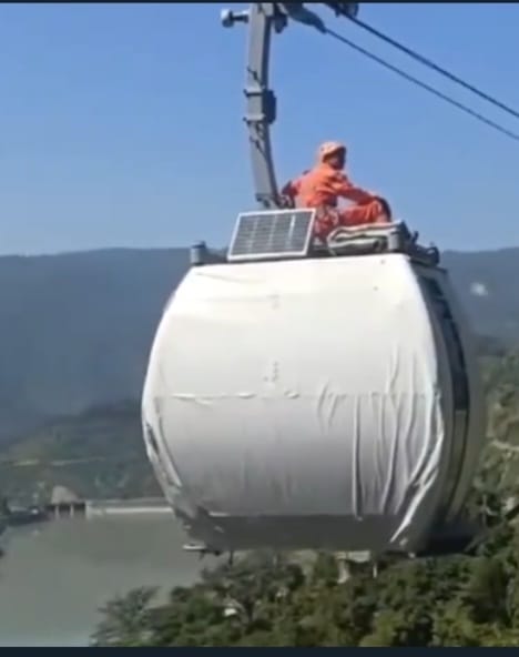 Baglamukhu Ropeway in Pandho near Mandi