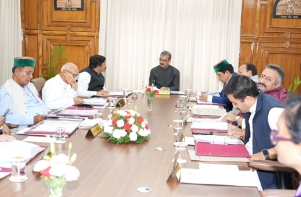 HPCM Sukhu chairs Cabinet meeting in Shimla 