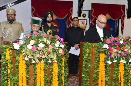 CJ HP High Court swearing in ceremony at Raj Bhavan in Shimla 