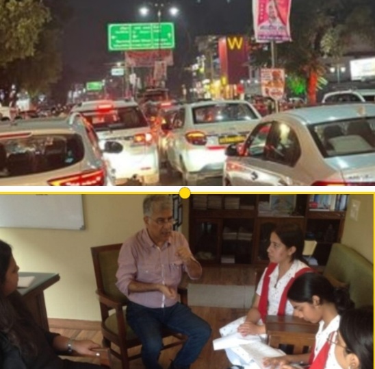 Dehradun school children discuss Traffic problems in city 