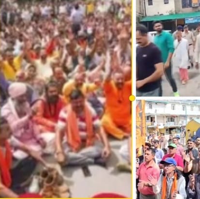 Devbhoomi Sangharsh Samiti Stage Protests against illegal Masjids in Himachal, One Dies in Hamirpur  