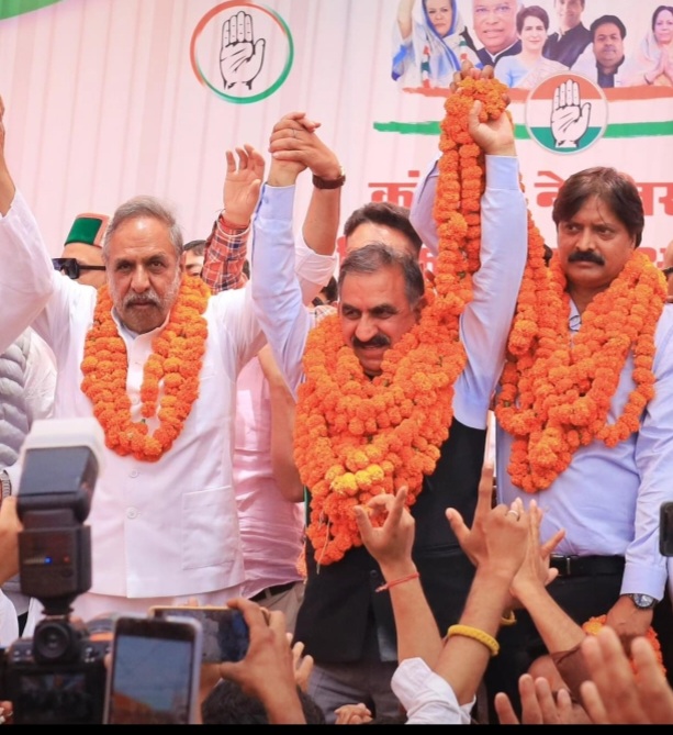 CM Sukhu Anand and Jaggi in Dharamshala 