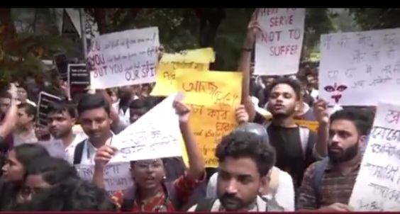 Docs protests in Kolkata 