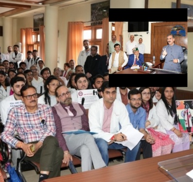 Hp Doctors meet CM Sukhu in Shimla 