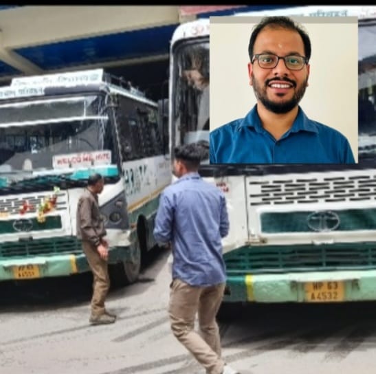 HRTC Bus and Dr Mokhta (IAS), HImachal Pradesh 