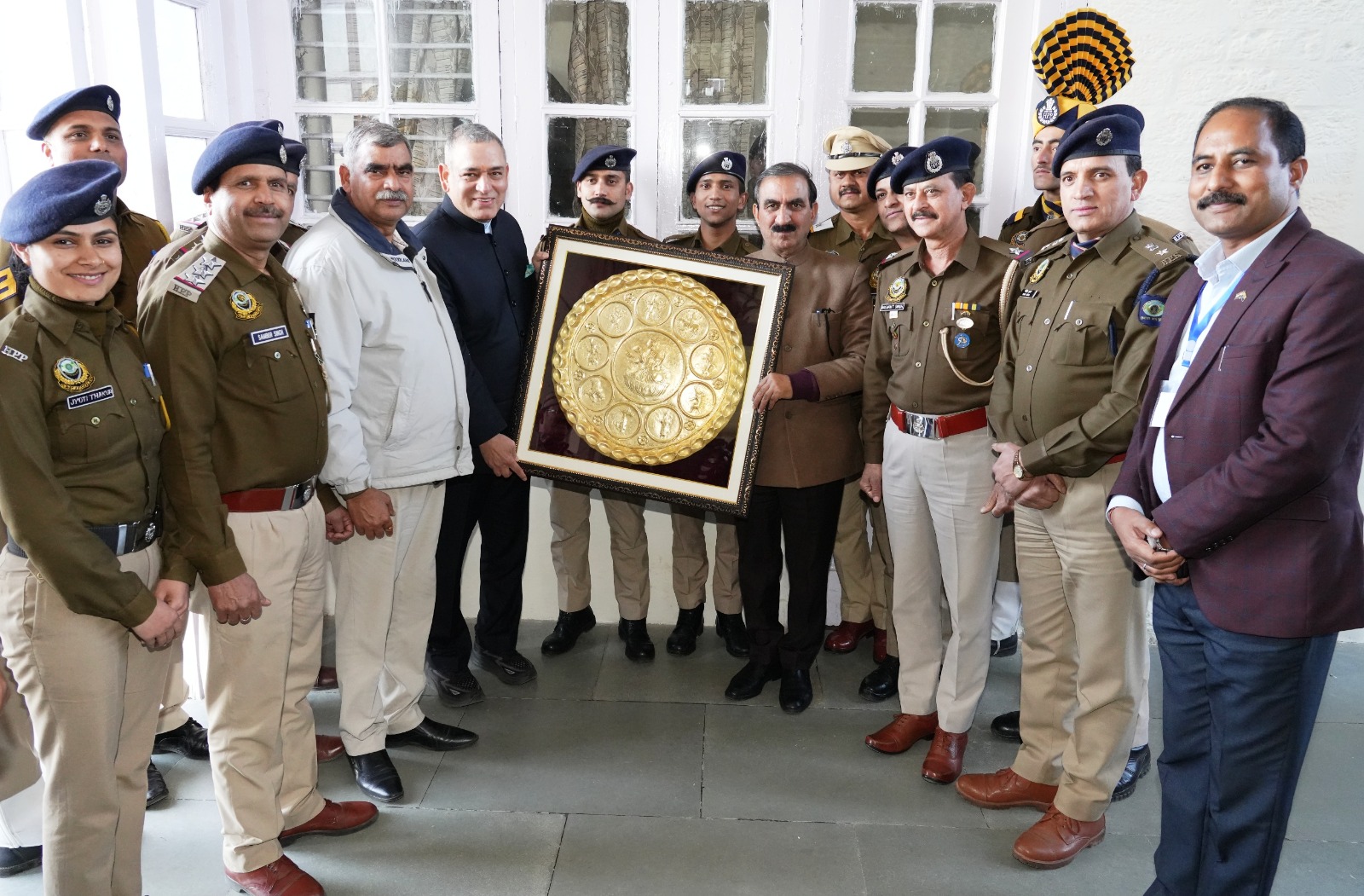 HPCM Sukhu withHP Police in Shimla 