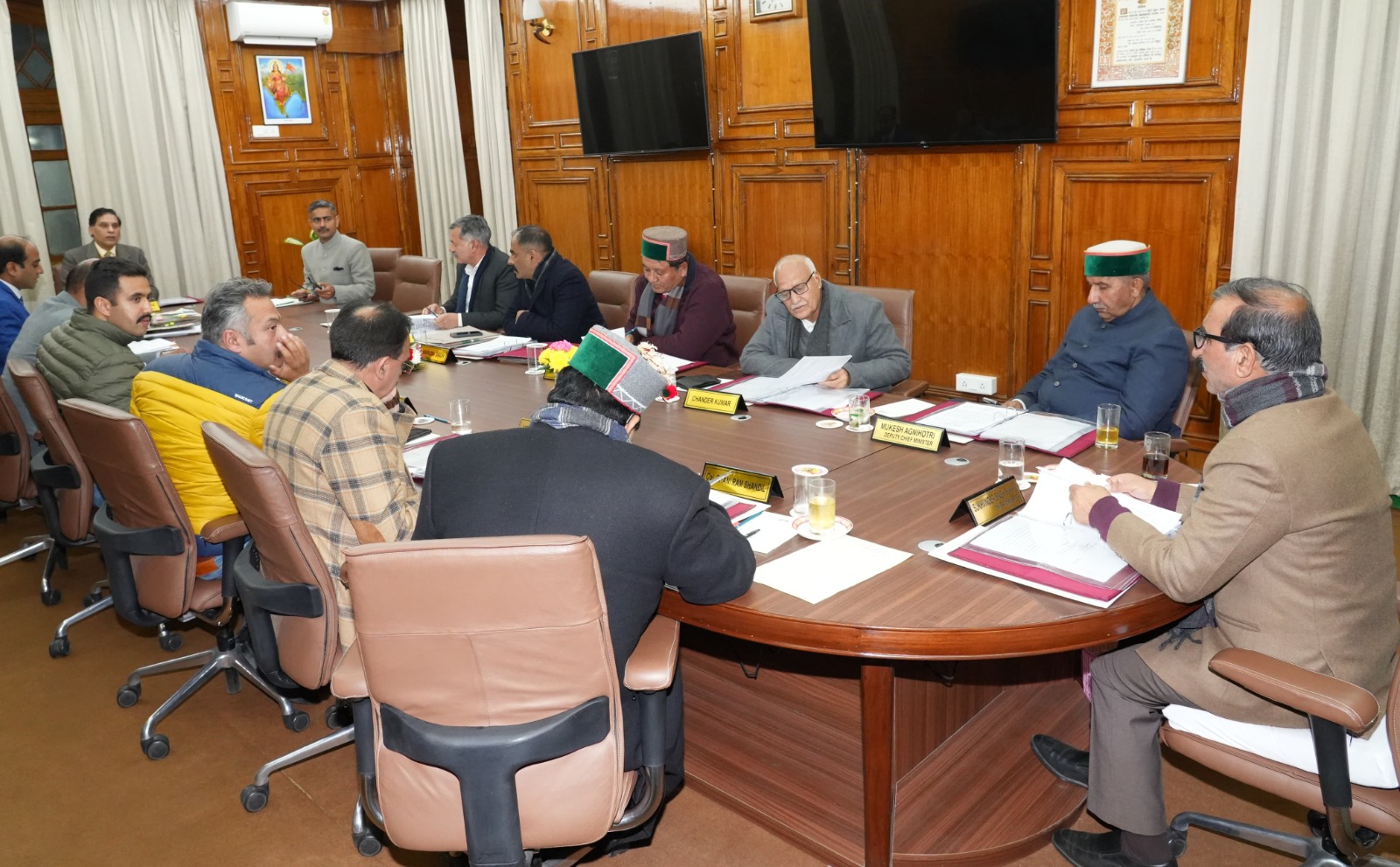 HP Cabinet meeting in Shimla under CM Sukhu 