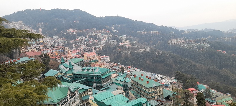 View of Shimla city 