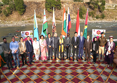 HPCM with ambassadors at Meet in Kullu 