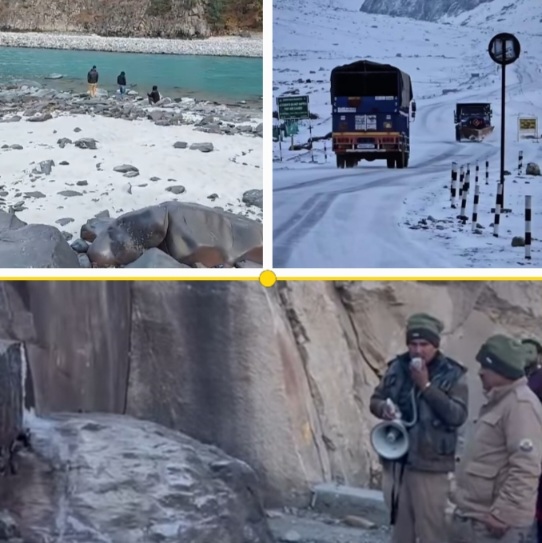 Tourists Sound in Lahaul-Spiti  and Ladakh: Travel Safe on Icy Roads as Winter Sets in 